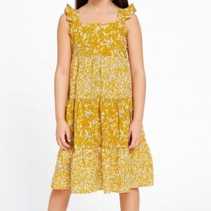 Like New Carter's Yellow Floral Casual Dress